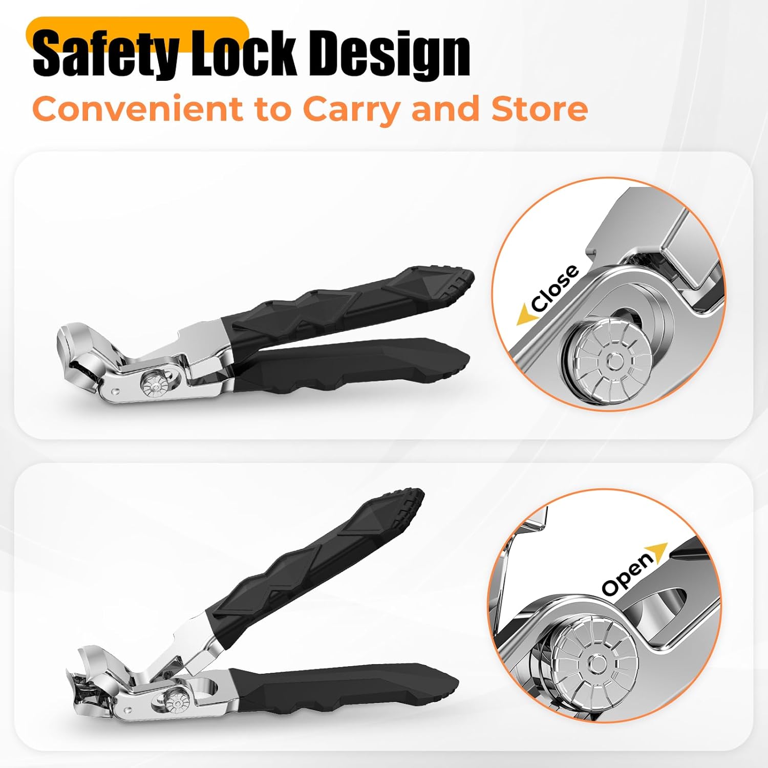 Ciseaux à ongles pour seniors, idéaux pour les ongles épais, cadeaux de Noël 2025 à glisser dans les chaussettes pour hommes, femmes et adultes, coupe-ongles pour ongles incarnés, robuste avec une inclinaison large, coupe-ongles amélioré à lame oblique.