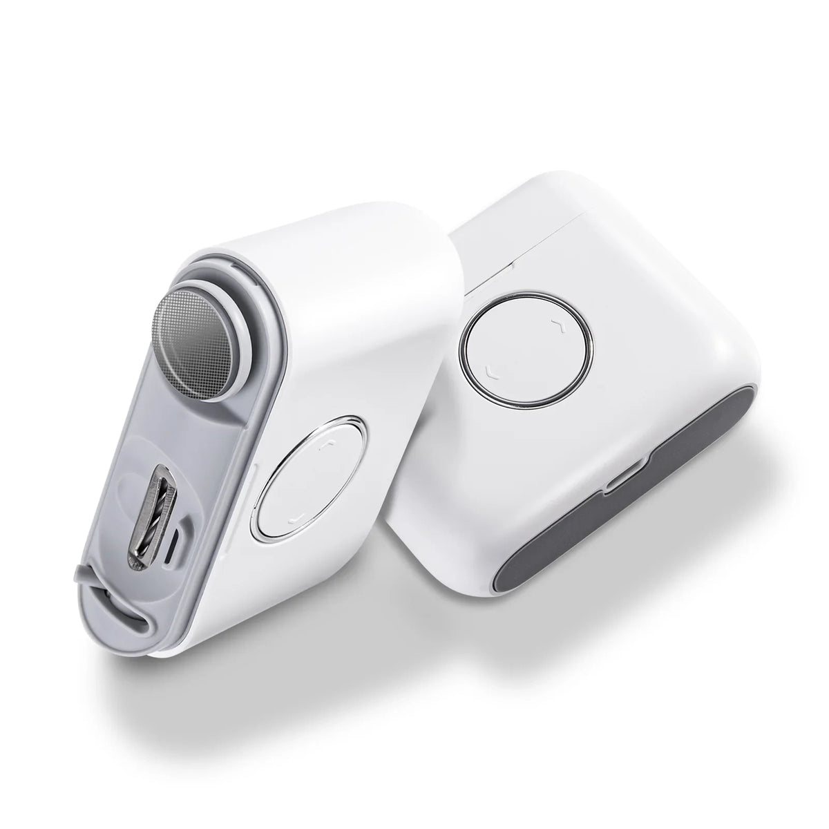 2 in 1 electric nail clipper and nail grinder with trimming and polishing heads