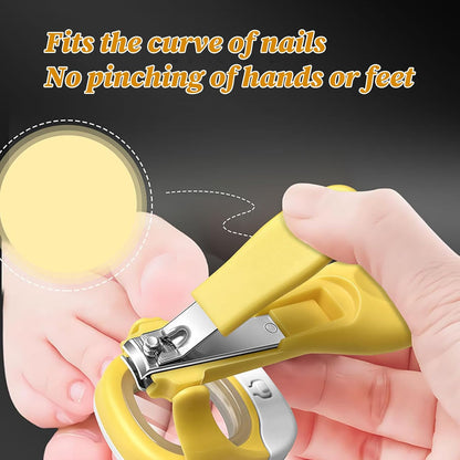 Coupe-ongles professionnel pour nouveau-nés - Conception de sécurité anti-pincement avec étui de voyage