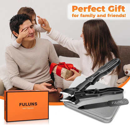 Coupe-ongles pour hommes, ongles épais, coupe-ongles inclinés tranchants pour seniors, ongles incarnés, avec verrou de sécurité, large ouverture, long manche | DRMODE
