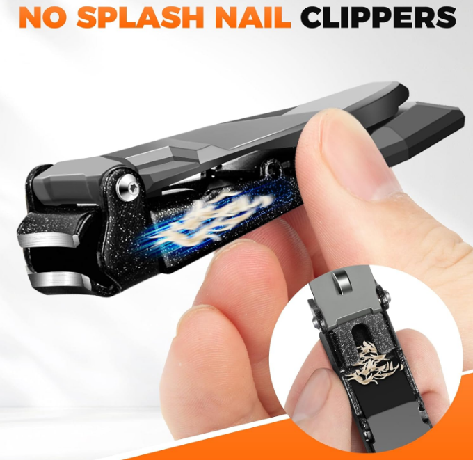 Coupe-ongles anti-éclaboussures ultra tranchants avec manche ergonomique long | DRMODE